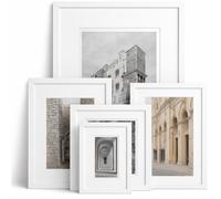 Premium White Picture Photo Frame White Mount for Poster Print Art Certificate Gallery Decor Wall Hang or Table Stand, 24"x14" in 30"x20", White Frame White Mount
