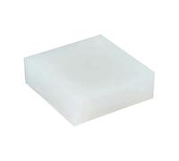 Premium White Silicone Rubber Sheet - Versatile Crafting Material, 1mm to 50mm Thickness, Heat Resistant and Flexible(50x50x8mm)