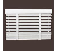 Premium White Venetian Blinds 50mm Slats Custom Fit 120x150cm & 130x180cm Versatile Indoor/Outdoor Window Shades Privacy Blackout Curtains Stylish Window Treatments 90x120cm