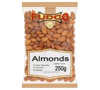 Premium Whole Almonds, Natural Raw Badam Nuts for Snacking and Cooking, 250g Pack