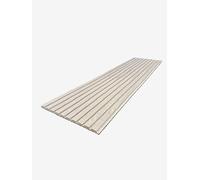 Premium Wide Slat Acoustic Wall Panelling 2400mm x 600mm Decorative 3D (Light Grey Oak (Grey Felt))