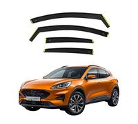 Premium Wind Deflectors For Ford Puma SUV/Puma ST 5 Door 2019-2025 4pcs - Keep Your Car Ventilated in Rain - Reduce Wind Turbulence - Dark Tinted, In-Channel Type Rain Visors Shields (BWS)