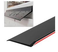 Premium Window LED Protector - Rubber Rain Drip Guard Weather Stripping for Exterior Doors & Sliding Overhangs Prevents Rainwater Backflow 5.5cm/2.2'' Width