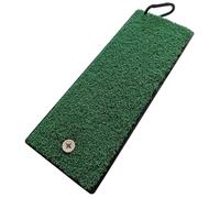 Premium Winter Golf Practice Mat 32x12cm - Durable Non-Slip Base, Portable with Carabiner Clip & Tee Holder - Real Turf Feel for All-Weather Training