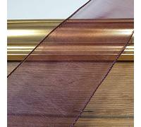 Premium Wired Organza Sheer Ribbon 70mm Wide - 1 Metre Cut to Order - 29 Colours (Burgundy)