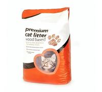 Premium Wood Based Cat Litter 15L | Super Absorbent, Odour Control, Eco-Friendly, Non-Clumping Pellets