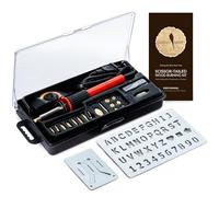 Premium Wood Burning Kit 22PCS, Adjustable Temperature Pen with 18 Tips & Accesories, All in A Storage Case - Complete Gift for an Effortlessly Mastering The Art of Pyrography