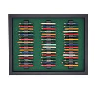 Premium Wood Golf Pencil Case Holder Display - Holds 51 Pencils - Perfect Golf Gift - Black