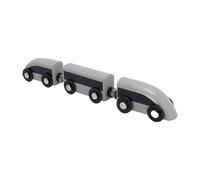 Premium Wood Nordic Style 3 Section Combination Wooden Train Set Toy Compatible with Small Train Series Choice for Children