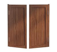 Premium Wooden Cafe Swinging DoorsStylish Half Doors with Hinges for Kitchen Entrance & Counter DecorAvailable in 24/30/32/36" Widths (Brown 74 * 100cm) Durable & Versatile