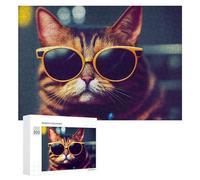 Premium Wooden Picture Puzzle - Eco-Friendly Wood, Smooth Cut, Stress Relief & Brain Challenge, Home Decoration for Family Leisure (Wall Art/Desk Display), UK & European Home Friendly