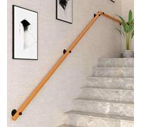 Premium Wooden Stair Railing with Brackets - Non-Slip Indoor il for Villa Corridor Attic - 200 cm Stylish Staircase Guardrail for Safety & Elegance
