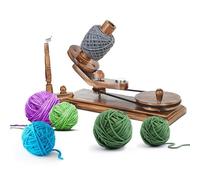 Premium Wooden Yarn Ball Winder for Knitting & Crocheting, Creates 8-12 oz Yarn Balls, Smooth, Durable, and Easy to Use, Winding Tool for Craft Lovers (Antique)