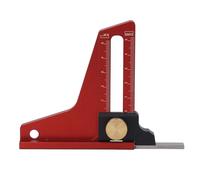 Premium Woodworking Height Gauge - 0-50mm Dual Scale Aluminum Depth Measuring Tool for Professional Woodworkers & DIY Projects - Compact Portable Router Bit & Saw Accessory