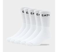 CAT Premium Work Socks Pack of 5, White 9-11
