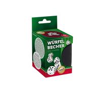 Premium Würfelbecher + 6 Würfel, Aufh.-FS