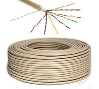 Premium X 100 m Telephone Cable Phone Cables Phone Cord 8 x 2 x 0.6 mm J-Y (ST) Y Telephone Line 16 Core Round Telecommunication Cable Installation Cable