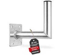 Premium X 35 cm Wall Mount Aluminium SAT Aluminium Wall Mount | For satellite dish antenna 350 mm, weather-resistant, rust-proof, durable