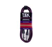 Premium XLR Cable for a Clear Audio Signal with Balanced Male to Female Microphone Lead, plus Cable Tie, for professional DJ, stage and studio (Black, 15m)