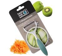Premium Y Shaped Vegetable Peeler - Taylors Eye Witness, Great Kitchen Gadget, with Sturdy Zinc Aluminum Construction with Silver and Aqua Blue Colour, Glides Easily Over Apple, Carrot Or Potato.