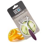 Premium Y Shaped Vegetable Peeler - Taylors Eye Witness, Great Kitchen Gadget, with Sturdy Zinc Aluminum Construction with Silver and Purple Colour, Glides Easily Over Apple, Carrot Or Potato.