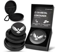 Premium Zyn Metal Can Holder - Waterproof, Moisture & Odor Proof Metal Zyn Container, Zyn Holder, Zyn Tin Organizer with Knurled Edges - Durable Storage for Pouches & Accessories - The Soar