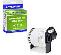 PremiumCompatibles Compatible DK-22113 Black On Clear 62mm x 15.24m Continuous Clear Film Tape