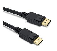 PremiumCord 1.4 Cable M/M 1.5 m, DisplayPort to DisplayPort, 32.4 Gbps, Video 8K@30Hz, 5K@60Hz, 4K@120Hz 2160p, HDCP 2.2, Gold-Plated Connectors, Black