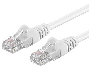 PremiumCord 10m White Ethernet LAN Patch Cable, Cat5e, UTP, 1Gbit/s, RJ45, 16Pins, 26AWG, UL Certified, for Computers, Servers, Routers, TVs