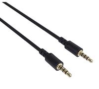 PremiumCord 3.5mm 4 Pin Audio Voice Audio Jack Cable - Allows Microphone Aux Headset Audio Connection Cable M/M Length 2m