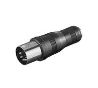 PremiumCord 3.5mm Jack Socket to DIN Male Adapter for Turntable Amplifier Radio