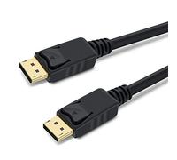 PremiumCord 8K DisplayPort 1.3/1.4 Cable M/M 0.5 m, Male to Male, 32.4 Gbps, Video 8K@30Hz, 5K@60Hz, 4K@120Hz 2160p, HDCP 2.2, Gold-Plated Connectors, Black