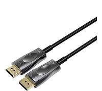 PremiumCord 8K DisplayPort 1.3/1.4 Optical Cable M/M 30 m, DisplayPort to DisplayPort, 32.4 Gbps, Video 8K@60Hz, 5K@60Hz, 4K@60Hz 2160p, Gold-Plated Connectors, Black, kport6-30