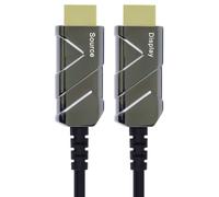 PremiumCord 8K Optical Active Ultra High Speed HDMI 2.1 Fibre Optic Cable 48Gbps HDMI 2.1, 3D, EDID, ARC, Video Resolution 8K @ 60Hz, Gold Plated, 10m