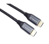 PremiumCord 8K Ultra High Speed HDMI 2.1 Cable M/M 48Gbps with Ethernet, Video Resolution 8K @ 60Hz, Deep Colour, 3D, EDID, ARC, HDR, 3X Shielded, Textile Cable Braid, Gold-Plated, Length 1.5 m
