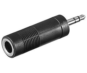 PremiumCord Adaptor 3.5 mm Jack Plug to 6.3 mm Jack Plug/Socket