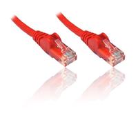 PremiumCord CAT5e UTP Ethernet LAN RJ45 1Gbps Patch Cable, AWG 26/7, 100% Copper, Fast, Flexible and Durable, Red, 5m