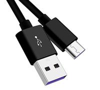 PremiumCord Fast Charging Cable USB-C 1 m, Super Fast Charge 5A, USB 3.1 Type C Male to USB 2.0 Male, Fast Charging and Data Cable Suitable for Type C Devices, Black, 1 m