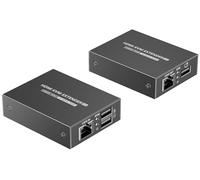PremiumCord HDMI Kvm Extender Over Cat6/6A/7 Up to 70m, UHD 4K 2160p 30Hz, Full HD 1080p, USB Transmission, HDMI 1.4, HDcp 1.4, HDR 10, No Delay, Metal Housing
