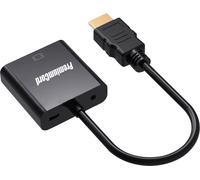 PremiumCord HDMI to VGA Converter with 3.5mm Stereo Jack Audio with Audio Cab...