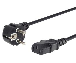 PremiumCord KPSP3 power cable - power cables (CEE7/7 Schuko, C13 coupler, Male/Female, Black)