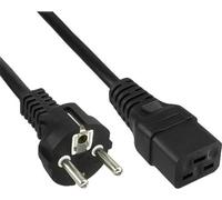 PremiumCord KPSPA power cable - power cables (CEE7/7 Schuko, C19 coupler, Male/Female, Black)