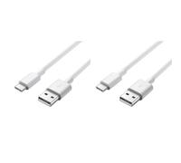 PremiumCord ku31cf3w USB-C to USB 2.0 Connection Cable 3 m Fast Charge up to 3 A Charging Cable and Data Cable USB 3.1 Type C Male to USB 2.0 Type A Male Colour White Length 3 m 3 m (Pack of 2)