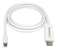 PremiumCord Mini DisplayPort to HDMI M/M 3 m Mini DP Adapter Cable Compatible with Video Full HD 1080p Dolby True HD White