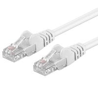 PremiumCord Network Cable, Ethernet, LAN & Patch Cable CAT5e, UTP, Fast Flexible & Robust RJ45 Cable 1Gbit/S, AWG 26/7, Copper Cable 100% Cu, White, 1.5 m