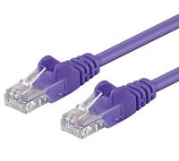 PremiumCord Network Cable, Ethernet, LAN & Patch Cable CAT5e, UTP, Quick Flexible & Robust RJ45 Cable 1Gbit/S, AWG 26/7, Copper Cable 100% Cu, Purple, 1.5 m