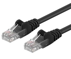 PremiumCord Network Cable, Ethernet, LAN & Patch Cable Cat6, UTP, Quick Flexible & Robust RJ45 Cable 1Gbit/S, AWG 26/7, Copper Cable 100% Cu, Black, 3 m