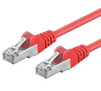 PremiumCord Network Cable, Ethernet, LAN & Patch Cable CAT6a, 10Gbit/s, S/FTP PIMF Shielding, AWG 26/7, 100% Cu, Fast Flexible and Robust RJ45 Cable, Red, 3 m
