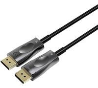 PremiumCord Optical 8K DisplayPort 1.3/1.4 Cable M/M 25 m, Male to Male, 32.4 Gbps, Video 8K@60Hz, 5K@60Hz, 4K@60Hz, 2160p, Gold-Plated Connectors, Black