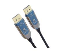 PremiumCord Optical 8K DisplayPort 1.4 Cable M/M 20 m, Male to Male, 32.4 Gbps, Video 8K@60Hz, 5K@60Hz, 4K@60Hz 2160p, Gold-Plated Connectors, Blue/Black